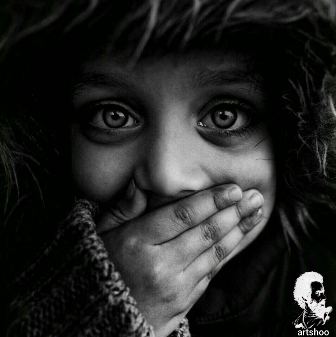 مدل کودک سیاه قلم